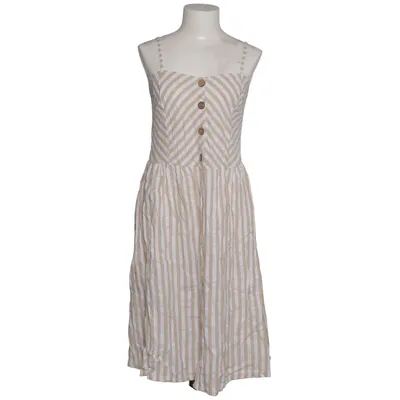 Robe (Beige, Blanc) de Hailys Coton, Lin