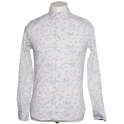 Shirt (White, Blue) from Paul Smith Cotton, Elastane