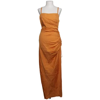 Jurk (Oranje) van Zara Linnen, Viscose