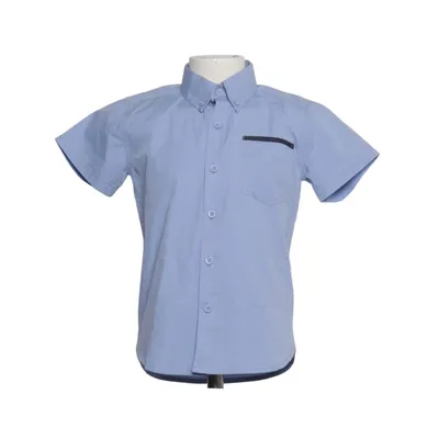 Short sleeve shirt (Blue) from Mana Cotton