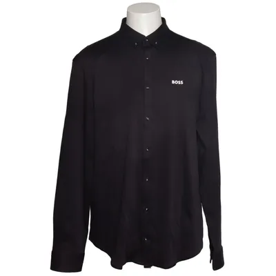 Buttondownskjorte (Sort) fra Hugo Boss Bomuld