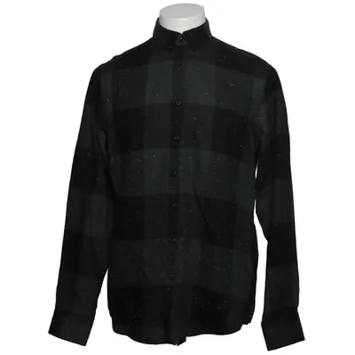 Flanellskjorta (Grön, Svart, Flerfärgad) från DF Bomull, Polyester