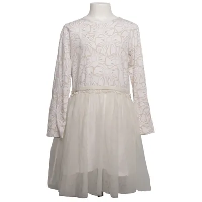 Jurk (Wit, Beige) van Kids Katoen, Elastaan, Polyester