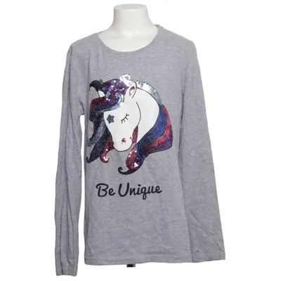 Långärmad t-shirt (Grå, Flerfärgad) från Twear Bomull, Polyester