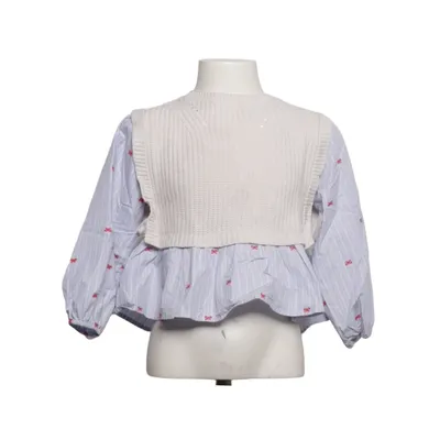 Sweater (Blue, White, Multicolored) from Zara Cotton, Polyester