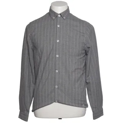 Shirt (Gray, White) from River Island Polyester, Viscose