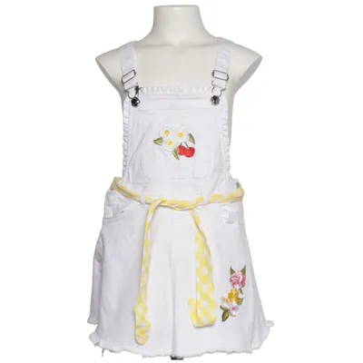 Dungaree dress (White, Yellow, Multicolored) from Mayoral Cotton, Elastane