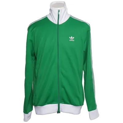 Veste de sport (Vert, Blanc) de Adidas Originals Coton, Élasthane, Polyester