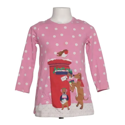 Dress (Pink, Multicolored) from Mini Boden Cotton