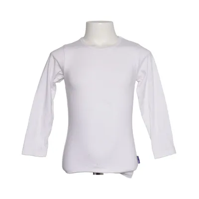 Long sleeve T-shirt (White) from Claesen's Cotton, Elastane