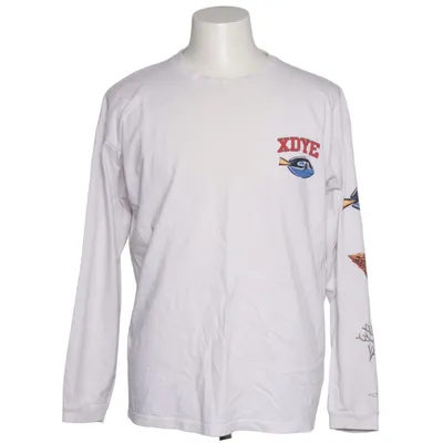 Lange mouwen shirt (Wit, Meerkleurig) van Pull & Bear Katoen
