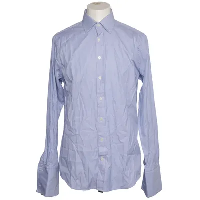 Skjorte (Blå, Hvid) fra Charles Tyrwhitt Bomuld