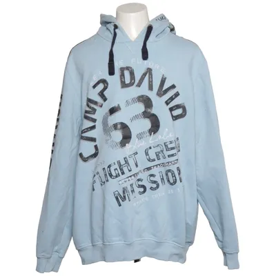 Huvtröja (Blå) från Camp David Bomull, Polyester