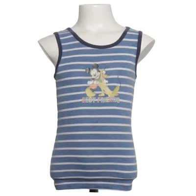 Tanktop (Blauw, Wit) van Disney Mickey Mouse Katoen, Elastaan, Polyester