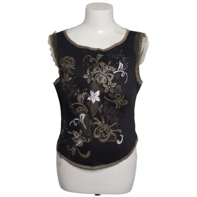 Top (Black, Gold) from Munthe plus Simonsen Cotton, Elastane
