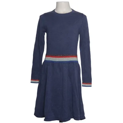 Kleid (Blau) von Johnnie B Baumwolle, Metallfaser, Polyester, Viskose