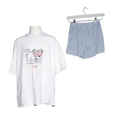 Pyjama (Blanc, Bleu) de Schiesser Coton biologique