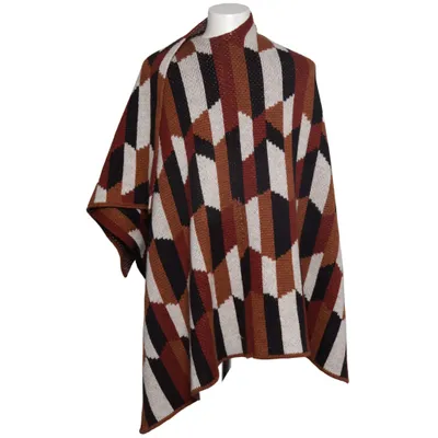 Poncho (Brun, Svart, Vit) från Drykorn