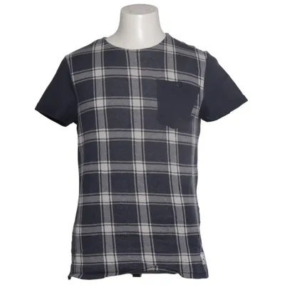 T-shirt (Mills/8 Check Jacquard Tee) de Mills Brothers Coton