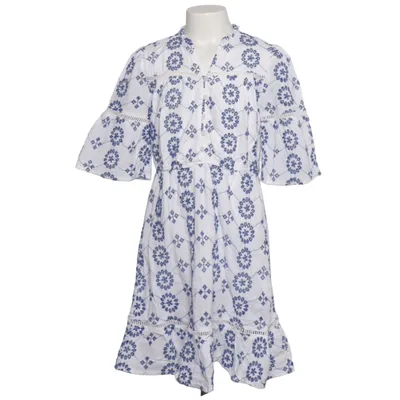 Dress (White, Blue) from A Punto. Cotton