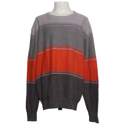 Strickpullover (Grau, Orange) von Like It Baumwolle, Viskose