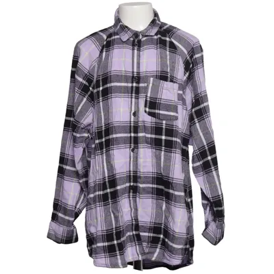 Flannel shirt (Purple, Multicolored) from H&M Cotton, Viscose
