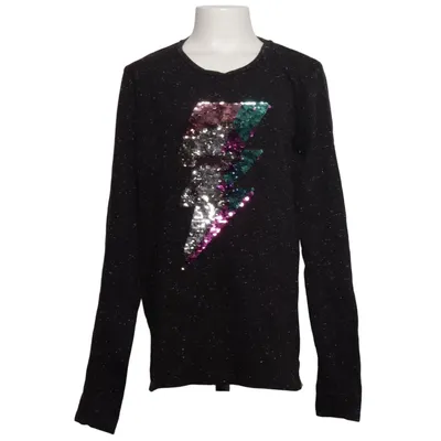 Langarmshirt (Schwarz, Mehrfarbig) von Here + There by C&A Baumwolle, Polyester