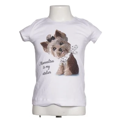 T-shirt (Vit) från Monnalisa Bomull, Elastan