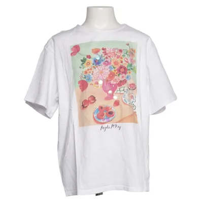 T-shirt (Wit, Meerkleurig) van H&M x Angela McKay Katoen