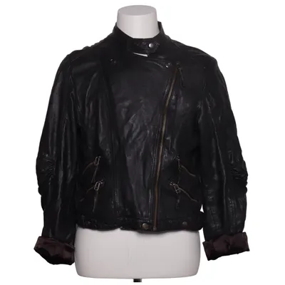 Veste en cuir (Noir) de Rebel Cuir, Polyester