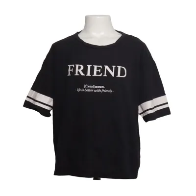 T-shirt (Noir, Blanc) de Here + There by C&A Coton