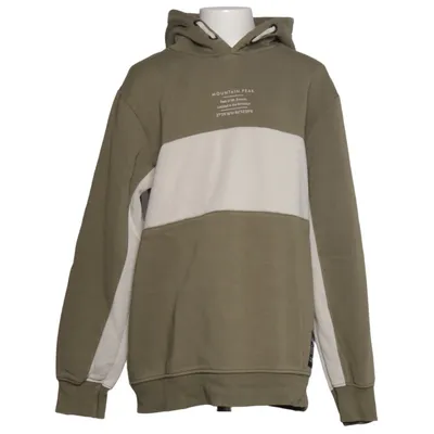 Hoodie (Green, White) from STC Cotton, Polyester