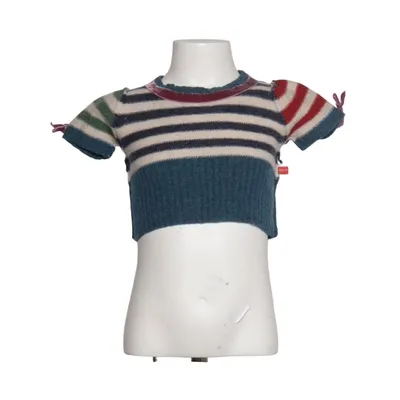 Top (Blue, Multicolored) from Bengh Per Principesse Wool