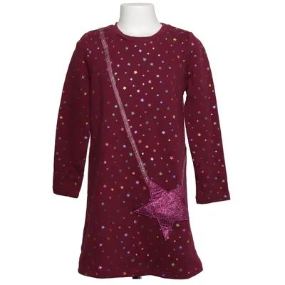 Dress (Purple, Multicolored) from Happy Girls Cotton, Polyester