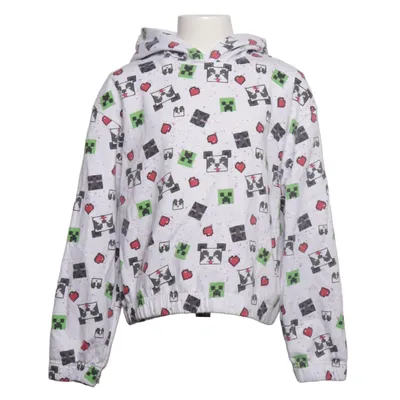 Sweat à capuche (Blanc, Multicolore) de Minecraft Coton, Polyester