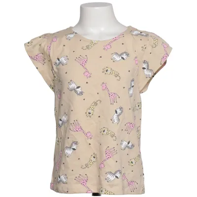 T-shirt (Beige, Multicolored) from Dopo Dopo Girls Cotton