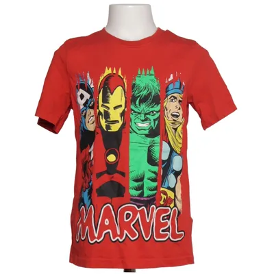 T-shirt (Rød, Flerfarvet) fra Marvel Comics Bomuld