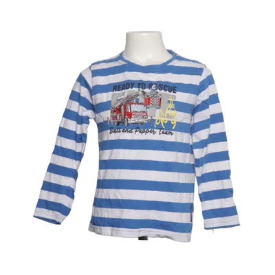 Långärmad t-shirt (Blå, Vit) från Salt and Pepper Ekologisk bomull