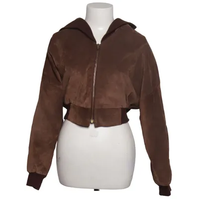 Leren jack (Bruin, Goud) van Gavin Brown Viscose, Leer, Suède
