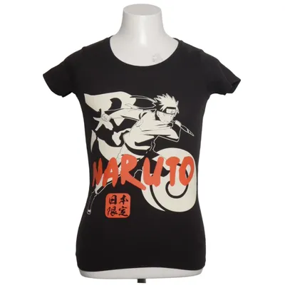 T-shirt (Svart) från Naruto Bomull, Polyester