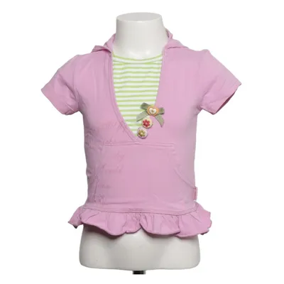 Short sleeve hoodie (Pink, Green, White) from Macarono Cotton, Elastane