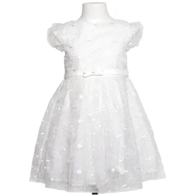 Brudnäbbsklänning (Vit, Silverfärgad) från Mayoral Polyester