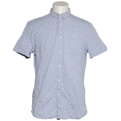 Chemise à manches courtes (Bleu) de Tom Tailor Denim Coton, Élasthane