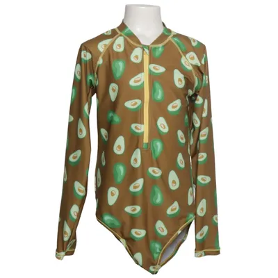 Badedragt (Brun, Grøn, Flerfarvet) fra Claesen's Elastan, Genanvendt polyester