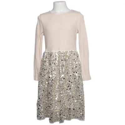 Dress (Beige, Silver) from H&M Cotton, Elastane, Polyester