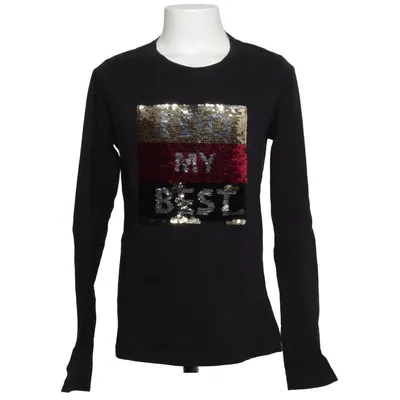 Long sleeve T-shirt (Black, Multicolored) from A Punto.