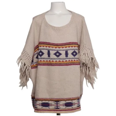 Poncho (Beige, Mehrfarbig) von Zara Knitwear Acryl, Wolle
