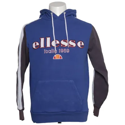 Sweat à capuche (Bleu, Gris) de Ellesse Coton, Polyester