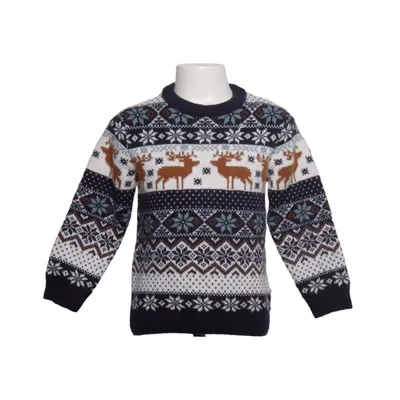 Pull de Noël (Bleu, Blanc, Marron) de Next Acrylique, Laine