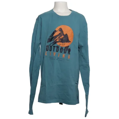 Langærmet t-shirt (Blå) fra Tiffosi